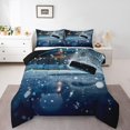thumbnail image 1 of Erosebridal Ice Hockey Pattern Bedding Toddler Comforter Set, Ice Rink Print Down Comforter, Reversible 2-Piece, Reversible, 1 of 7