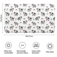 thumbnail image 3 of White Cow Milk Pattern Bathroom Rugs Mat,Non Slip Microfiber Bathroom Rug,Rubber Backing,Soft Bathroom Mats for Bathroom Floor,Tub and Shower,17x30in(43x75cm), 3 of 5