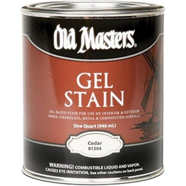 Old Masters 81304 Cedar Gel Stain 1 Quart