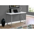 thumbnail image 1 of Monarch Specialties Computer Desk, Home Office, Laptop, 48"l, Work, Metal, Laminate, White, Grey, Contemporary, Modern, 1 of 3
