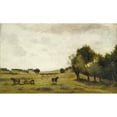 thumbnail image 2 of Jean-Baptiste-Camille Corot 24x16 Gold Ornate Framed and Double Matted Museum Art Print Titled - View Near Epernon (1850-1860), 2 of 4