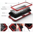 thumbnail image 2 of Dteck Case For Samsung Galaxy S20 Ultra (6.9 inch) ,Shockproof Armor Rubber Rugged Kickstand Metal Case Hybrid Built-in Tempered Glass Screen Protective Full Cover ,Red, 2 of 8