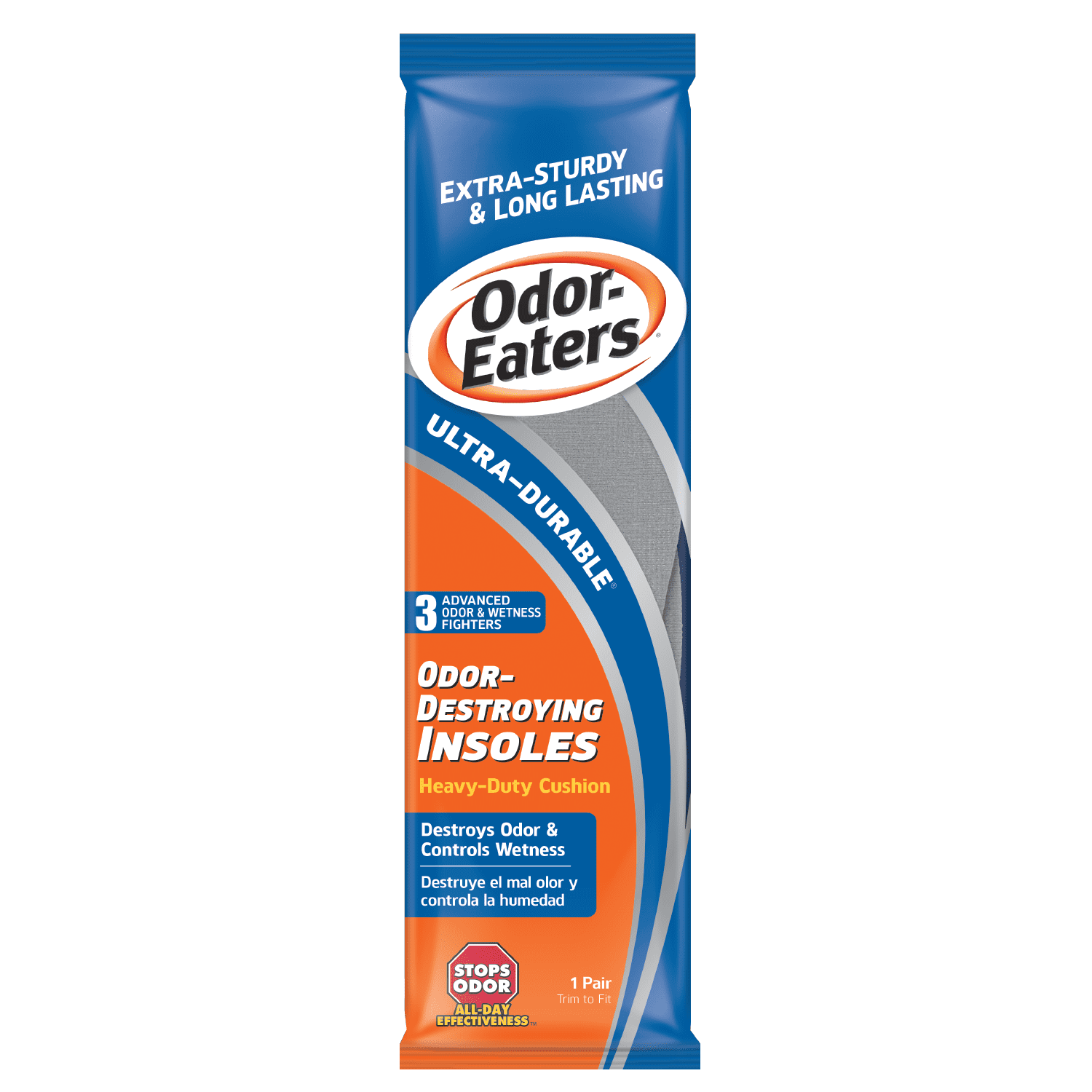 Odor Eaters Ultra Durable Odor Wetness Insoles, 1 Pair