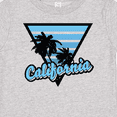 thumbnail image 4 of Inktastic California with Triangle and Palm Trees in Blue Boys or Girls Baby T-Shirt, 4 of 5