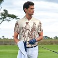 thumbnail image 4 of Daiia Cowboys Riding Horses Pattern Men’s Polo Shirts,Solid Deck Shirt,Classic Fit, Breathable Cotton Polo for Casual and Sport Wear-3X-Large, 4 of 7