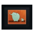 thumbnail image 2 of Carla Martell 'Skateboard Elephant' Black Matted Framed Art, 2 of 5