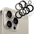 thumbnail image 1 of Camera Lens Protector for iPhone 15 Pro & iPhone 15 Pro Max 2022,Premium HD Clear Tempered Glass Camera Lens Cover for iPhone 15 Pro Max [Case Friendly][Scratch-Resistant][Easy Installation] Pack of, 1 of 7