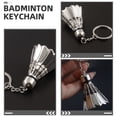 thumbnail image 3 of Miangastore Badminton Keyrings Zinc Alloy 2Pcs 4.3In X1.5In X1.5In, 3 of 7