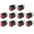 thumbnail image 3 of 10 interruptores basculantes grandes redondos de 3 pines, luz roja, para interruptores de electrodomésticos., 3 of 14