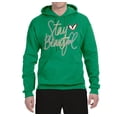 thumbnail image 2 of Stay Beautiful Positivity Quote Saying Pop Culture Unisex Graphic Hoodie Sweatshirt, Kelly, 3XL, 2 of 3