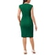 thumbnail image 3 of Vestido de tubo sin mangas para mujer Inspire Chic, vestido profesional de oficina, XS, verde oscuro, 3 of 5