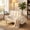 Beige, variant on MOONMISS 54 inch 2-Seater Velvet Sofa with 360 Rotating Side Table Space Saving Multi Use Bench Office Living Room Apartment,Pink