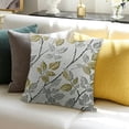 thumbnail image 3 of BANET  Yellow/Gold Square Decorative Throw Pillow Case Cushion Cover White, 3 of 5