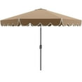 thumbnail image 5 of Spaco 10 Feet Patio Umbrella Outdoor Market Umbrella with Crank Tilt Adjustment, Outdoor Shade, Brown, 5 of 13