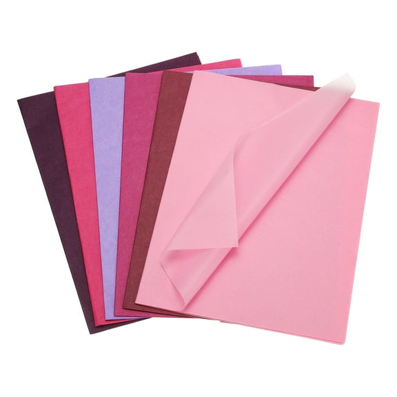 Uxcell 90 Sheets Colored Tissue Paper Bulk for Gift Bags, 19.7x13.8" Rose Red Tone Assorted Color Wrapping Paper for Craft Holidays Christmas Birthday Wedding Filler Flower Decor