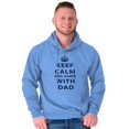 thumbnail image 4 of Keep Calm And Agree With Dad Crown Hoodie Hooded Sweatshirt Men Brisco Brands L, 4 of 6