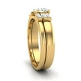thumbnail image 3 of 0.50 Ct EF/VVS1 Round Moissanite Promise Rings 925 Sterling Silver Gold Vermeil Solitaire Women Ring, 3 of 7
