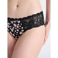 thumbnail image 4 of Joyspun Women's Microfiber and Lace Hipster Panties, 3-Pack, Sizes XS-3XL, 4 of 8
