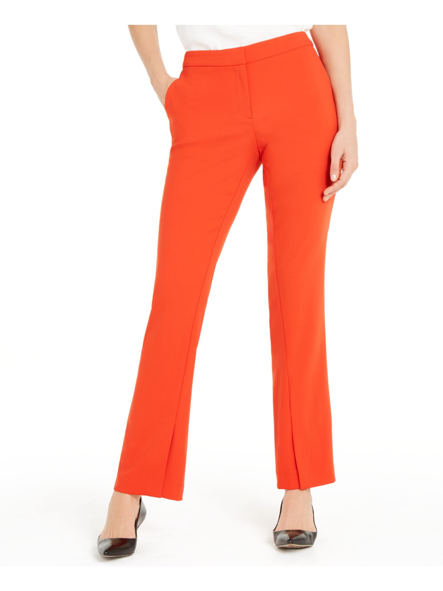 ALFANI Womens Orange Solid Wear To Work 