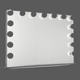 thumbnail image 4 of Impressions Vanity Hollywood Glow Plus Lighted Makeup Mirror, Tabletop Wall Mount Vanity Mirror (Charcoal), 4 of 4