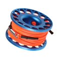 thumbnail image 2 of Wosthever Carrete de cuerda de alta densidad, carrete de buceo de cueva de aluminio ligero con gancho a presión, equipo de natación para Deportes acuáticos Azul, 2 of 6