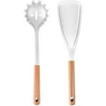 thumbnail image 1 of BUYISI Ergonomic Silicone Rice Paddle & Pasta Spoon Set:Heat Resistant & Easy To Clean White, 1 of 6