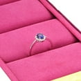 thumbnail image 4 of Sapphire with Diamond Engagement Ring on 10k White Gold, 4 of 4