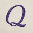 thumbnail image 3 of DALIX Monogram Tote Bag Shoulder Bag Teacher Zippered Purple Letter Q, 3 of 8