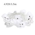 thumbnail image 4 of Matoen Halloween Skull String Lights, 4.92Ft Outdoor Halloween Decorative Lights with 10 White Ghost Head, Hanging Skull Lights for Indoor Outdoor Patio Halloween Party Holiday Decor, 4 of 9