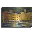 thumbnail image 1 of Luxe Metal Art 'Lake Como Hotel' by Allayn Stevens, Metal Wall Art, 16"x12", 1 of 7