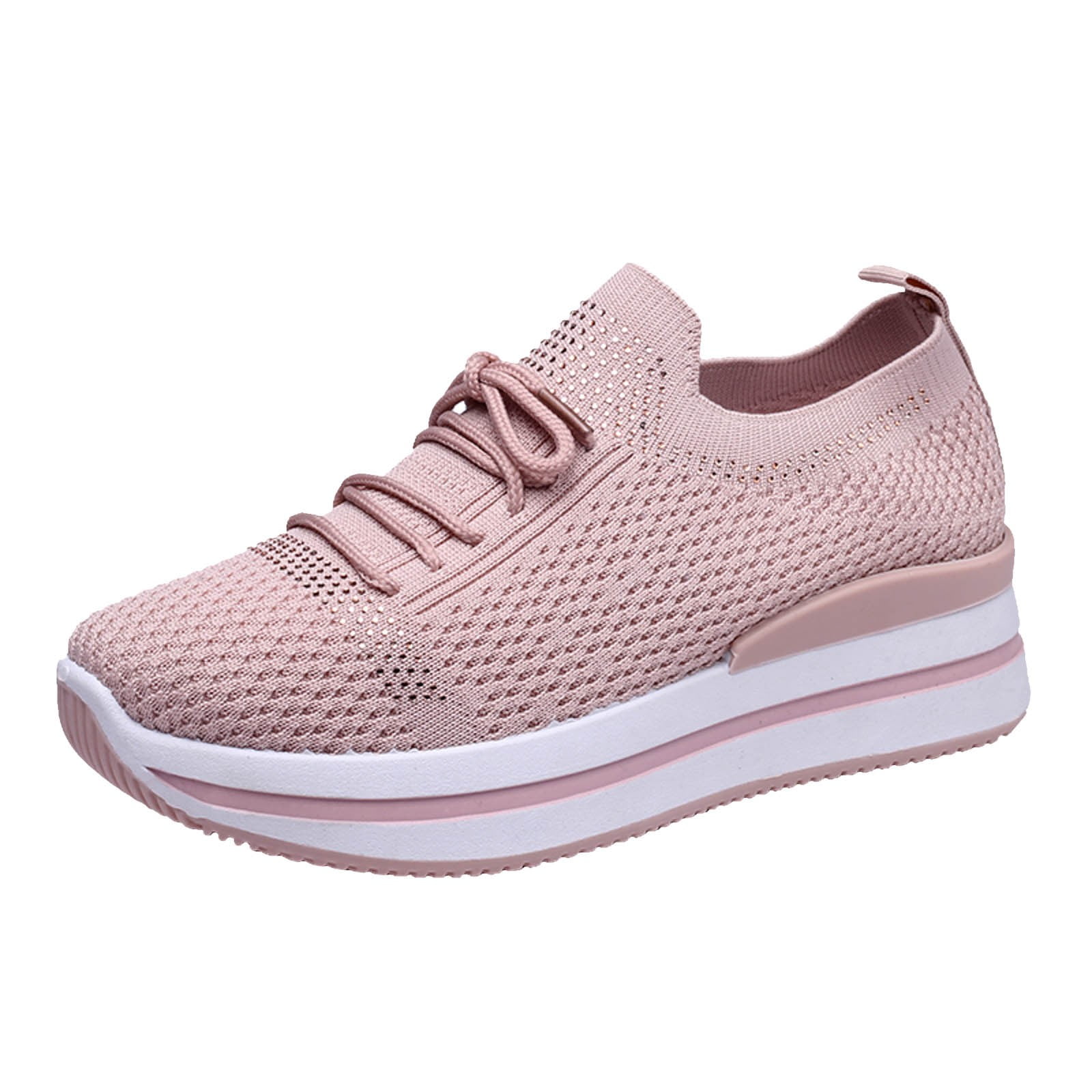 Blush wedge sneakers hot sale