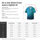 thumbnail image 5 of Fotbe Blue to turquoise Camisa Estampada de Manga Corta para Hombre, Casual de Verano, Estilo Playero, Sin Arrugas-Large, 5 of 5