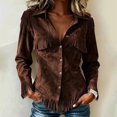 thumbnail image 2 of Cowgirl Outfits for Women,fringe Jackets Women Western Lightweight Cute Tops Long Sleeve Solid Color Fall Sweatshirts Workout Jacket Loose Fit Cozy,Brown,2XL, 2 of 5