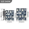 thumbnail image 6 of Yayeee Throw Blanket for Couch Soft Warm 50" x 60" Sofa Chair Bed Decoration, Blue Cats and Hearts, 6 of 7