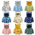 thumbnail image 2 of Hicidod Winter Coats for Kids Toddler Winter Jacket Baby Girls Boys Warm Thick Quilted Down Coats Cute Bear Ear Hooded Padded Puffer Jackets Outwear, 2 of 4