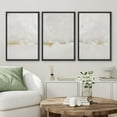 thumbnail image 2 of PixonSign Framed Canvas Print Wall Art Set Duotone Gray White Pastel Watercolor Paint Strokes Abstract Shapes Illustrations Modern Art Geometric Mid-Century Modern Cozy for Bedroom - 24"x36"x3 Black, 2 of 5