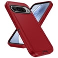 thumbnail image 3 of for Google Pixel 9 Pro XL Phone Case, Hybrid Hard PC Back + Silicone EVA Shockproof Protective Dustproof Non-Slip Heavy Duty Rugged Phone Case Cover for Google Pixel 9 Pro XL, Red, 3 of 8