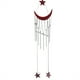 thumbnail image 1 of Campana de viento artesanal con forma de estrella y luna para colgar en interiores, adorno musical de metal y madera para el hogar y el jardín, 1 of 1