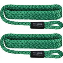 Extreme Max 3006.2162 BoatTector Solid Braid MFP Fender Line - Forest Green, Pair