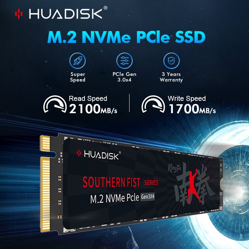 HUADISK Ssd Nvme M2 Pcie Gen3 Hard Drive Disk 128gb 256gb 512gb