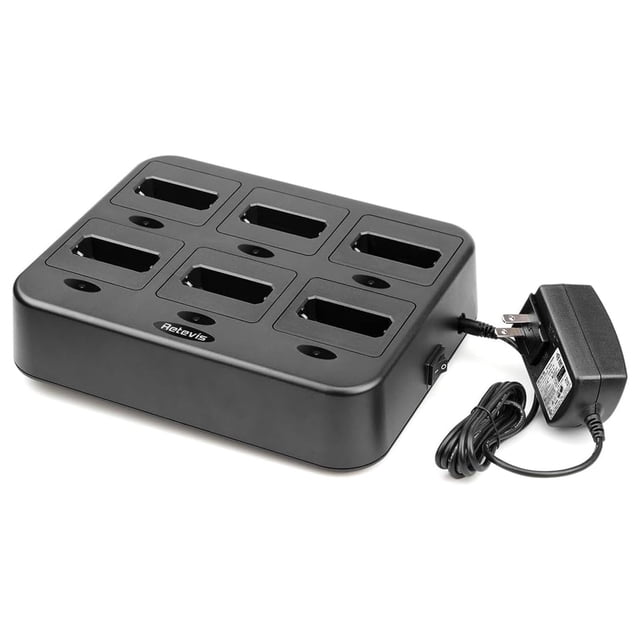 Estación de carga de seis vías Walkie Talkie Charger Retevis RT22