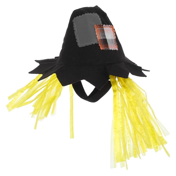 FENGGUIQU Dog Cosplay Costume Scarecrow Hat Multi Nonwovens for Dogs 1Set