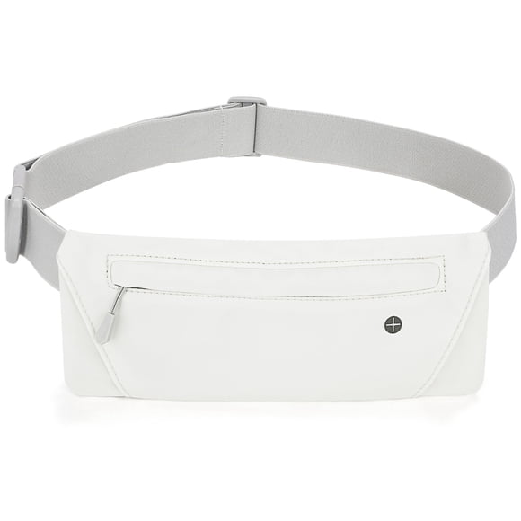 Cinturón para correr WHIPPY, riñonera delgada, bolsa de pecho, blanca