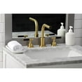 thumbnail image 2 of Kingston Brass FSC8953CKL Kaiser Widespread Bathroom Faucet with Brass Pop-Up, Brushed Brass, 2 of 8