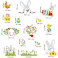 thumbnail image 2 of NSESSHome 9 Sheets Easter Wall Stickers Wall Decals Flower Easter Egg Bunnies Wall Clings Colorful Easter Wall Decor Party Supplies for Home Office Door Window Wall, 2 of 5