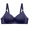 thumbnail image 2 of loopsun New Years Eve Savings Clothing 2023 for Womens Plus Size Bra,Woman's Solid Color Comfortable Hollow Out Perspective Bra Underwear No Rims, 2 of 5