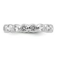 thumbnail image 4 of Auriga 925 Sterling Silver Cubic Zirconia Band Ring Size 8 for Women, 4 of 6
