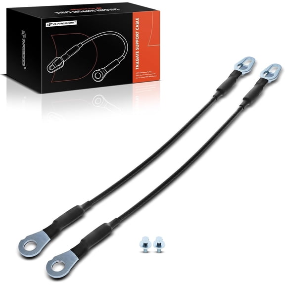 A-Premium 16 inch Tailgate Support Cable Strap with Bolts Compatible with 2007-2016 Chevrolet Chevy Silverado 1500 2500 HD 3500 HD GMC Sierra, Replace 11609938