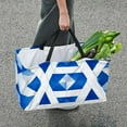 thumbnail image 7 of Flag of Israel Large Capacity Reusable Foldable Oxford Cloth Storage Box Organizer Picnic Basket Cube Organizer, 7 of 7