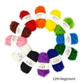 thumbnail image 5 of 12 Colors Crochet Yarn 4ply Knitting Yarn Colorful Yarn Soft Yarn for Blanket, 5 of 12
